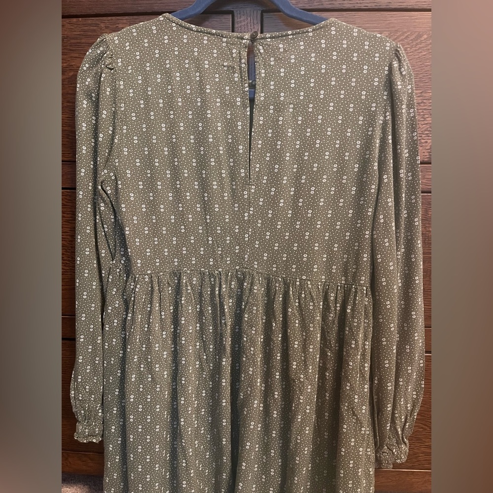 BP. green floral mini dress - Picture 2 of 8